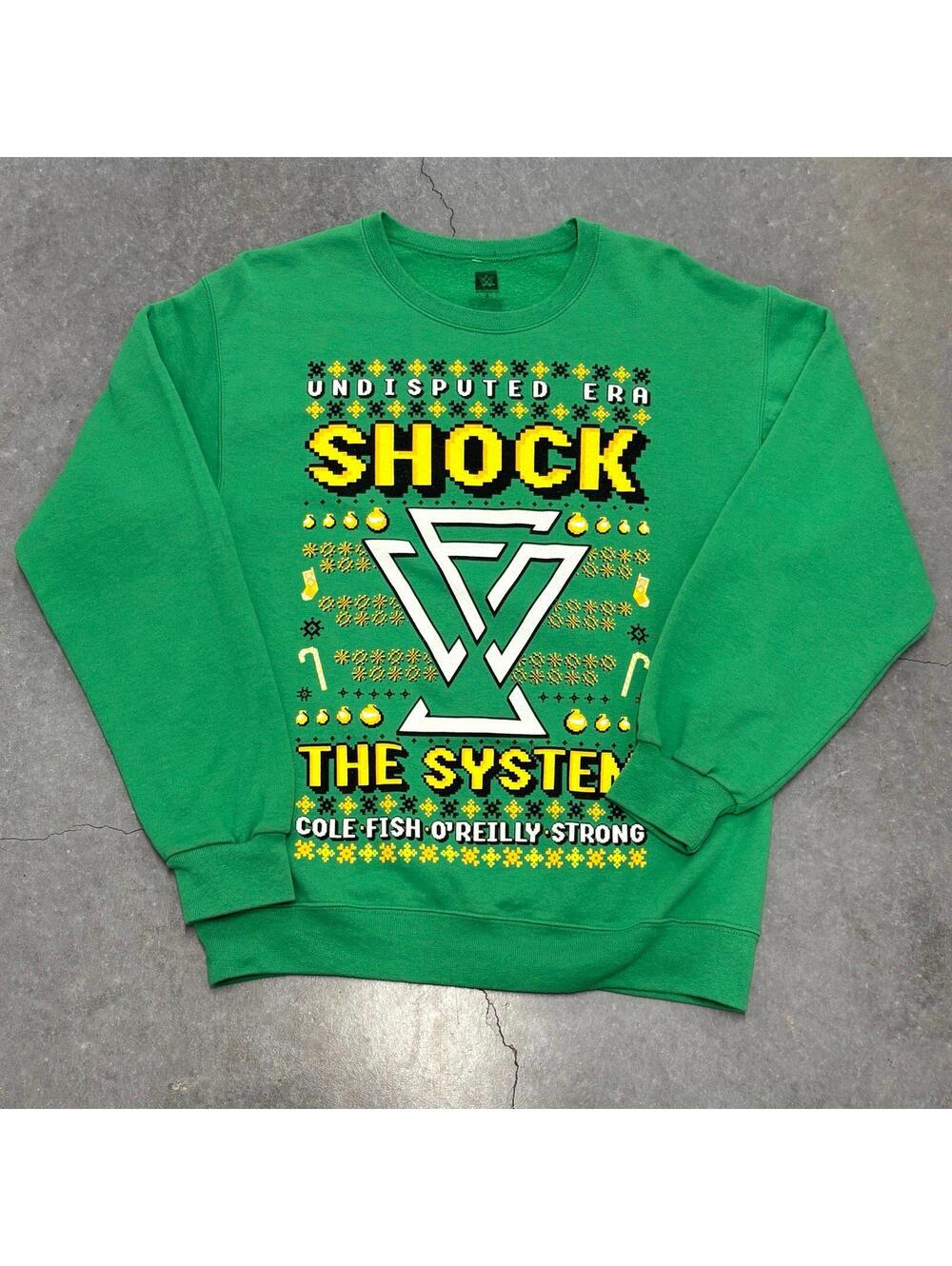 WWE Authentic Undisputed Era Shock The System Crewneck Sweater